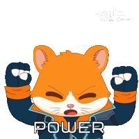 Getting Stronger Power Sticker by Hamieverse