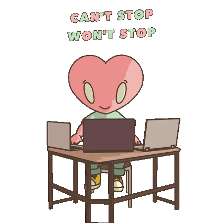 Grinding Shop Til You Drop Sticker by LT3 Creations