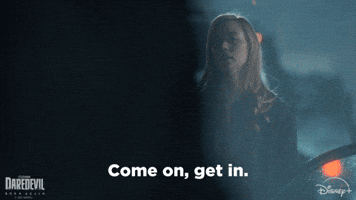Get In Karen Page GIF by Marvel Studios