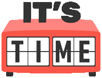 12MINME time clock alarm its time Sticker