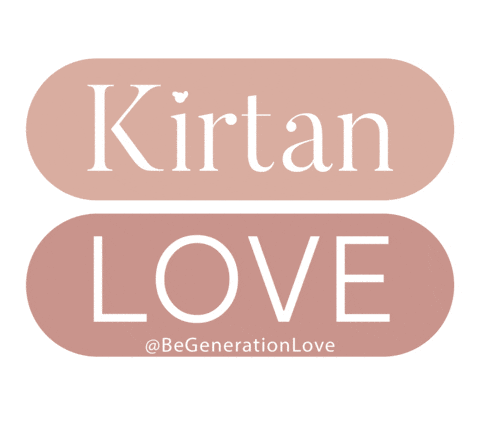 Kirtan Sticker by Be Generation Love