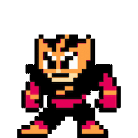 JavaJake pixel nintendo boss sprite Sticker