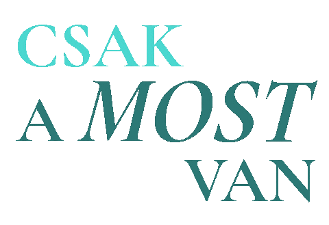 Csak A Most Van Sticker by Mat on the Moon