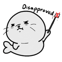 Seal Of Approval No Sticker by Aminal Stickers