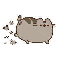 Shedding Cat People Sticker by Pusheen