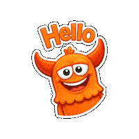 Good Vibes Hello Sticker by Momo & Tulus