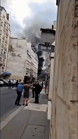 Fire Rages in Paris After Major Gas Explosion