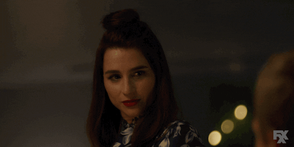 the look flirting GIF by You're The Worst 
