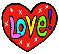 Love You Heart Sticker by Jelene