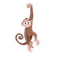 Best Friend Monkey Sticker