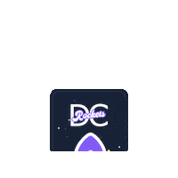 dcrocketscr stars rocket cohete dcrockets Sticker