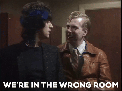 leebarratt were in the wrong room GIF