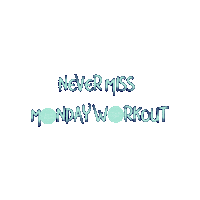 Workout Monday Sticker by Studio Pilates