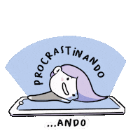 Procrastinating Sticker