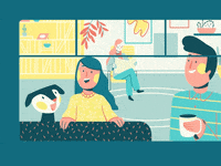 AnchorPoint happy dog friends travel GIF