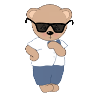 Sunglasses Hallo Sticker