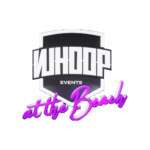 whoopevents_germany whoop whoop events whoop at the beach Sticker