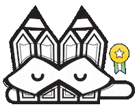 Here You Go Number One Sticker by Stamatia Alexaki