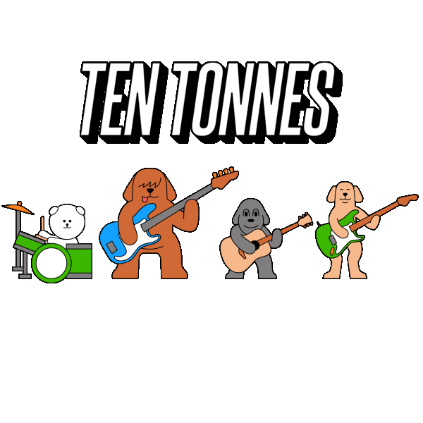 dogs give Sticker by Ten Tonnes