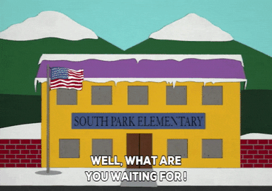 snow school GIF by South Park 