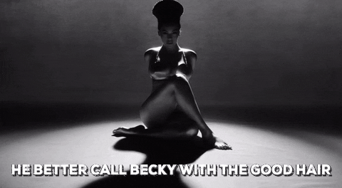 beyonce lemonade he better call becky with the good hair GIF by Yosub Kim, Content Strategy Director