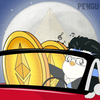 To The Moon Crypto GIF by Pudgy Penguins