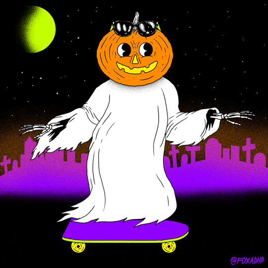 Halloween Skateboarding GIF by Josh Freydkis
