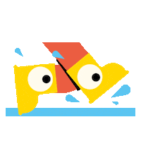 sarasvarthumle rain walking feet Sticker