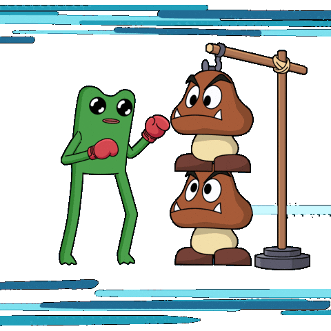 Ready To Fight Sticker by fwogs