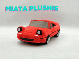 Autoplush toy plush miata mx5 GIF