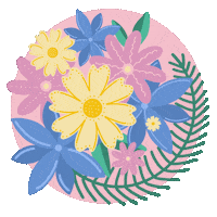 Flowers Pastel Sticker