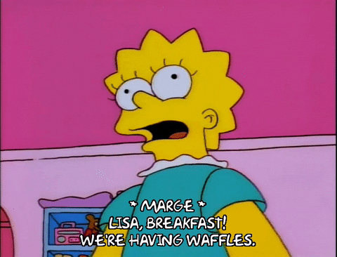 lisa simpson breakfast GIF