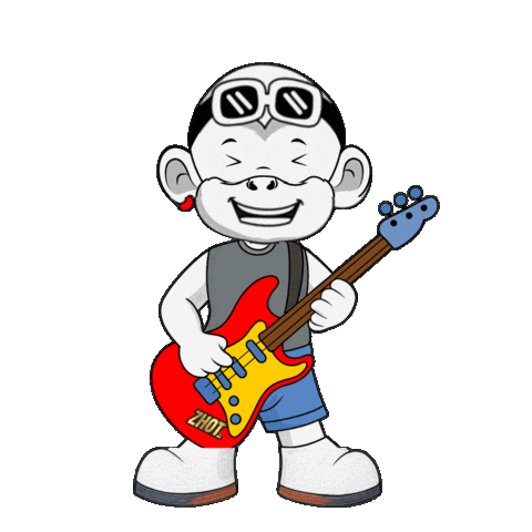 Rock Smile Sticker by Zhot