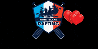 Mont-blanc-rafting love fun heart friends GIF