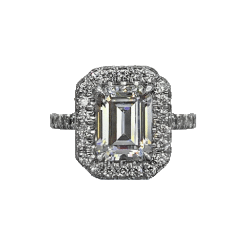 Emerald Cut Sticker by Lauren B Jewelry