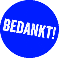 Thanks Thank You Sticker by CoolBest