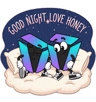 Sleepy Good Night Sticker by IDX Solana