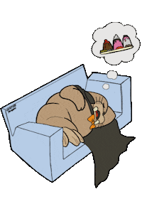 Sleepy Shaved Ice Sticker by Vampire Penguin