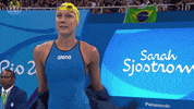 sarah sjostrom swimming GIF by Olympic Channel
