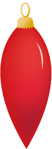 aadal_design christmas red decorations ornaments Sticker