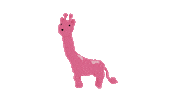 pink giraffe Sticker by UCLA