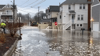 Rescue Crews Respond to Flooding in Niantic, Connecticut