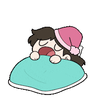 Tired Illustration Sticker
