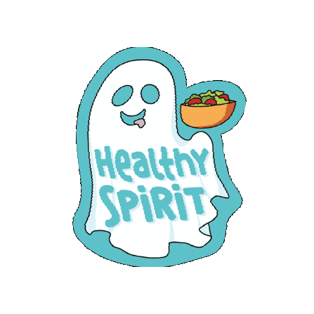 saladdaysco giphygifmaker food fitness ghost Sticker