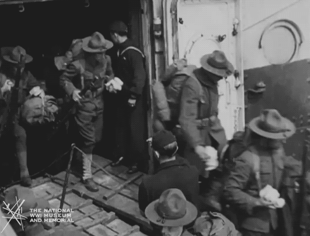 NationalWWIMuseum giphyupload black and white military footage GIF