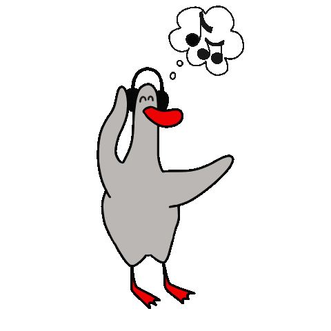darik_picture music mood goose jollygoose Sticker
