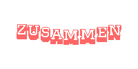 Zusammen Sticker by Yvonne Petzke