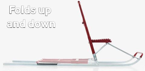 Bravethesnow giphygifmaker bravethesnow kicksled esla GIF
