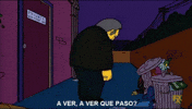 Los Simpson A Ver A Ver Que Paso GIF