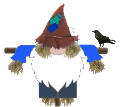 Gnome Scarecrow Sticker